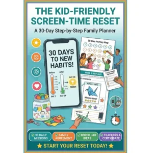 Kids Friendly Screentime Reset Planner